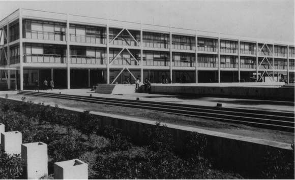 Facultad Quimica previa inauguracion monolito de 1965